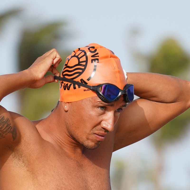 BuddySwim LLS2 Cuffia da nuoto in silicone arancione 2