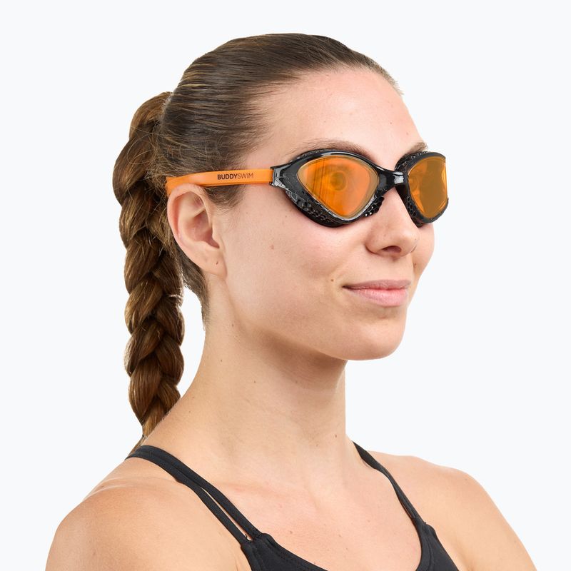 Occhialini da nuoto BuddySwim Ozean black/orange/orange 3