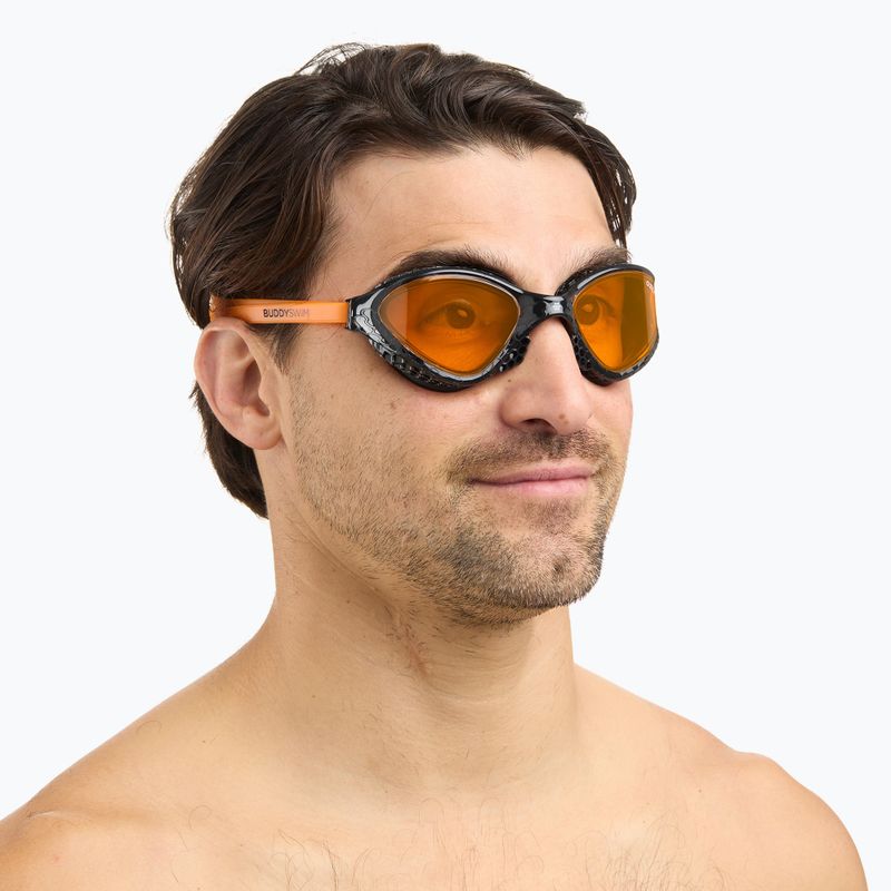 Occhialini da nuoto BuddySwim Ozean black/orange/orange 4