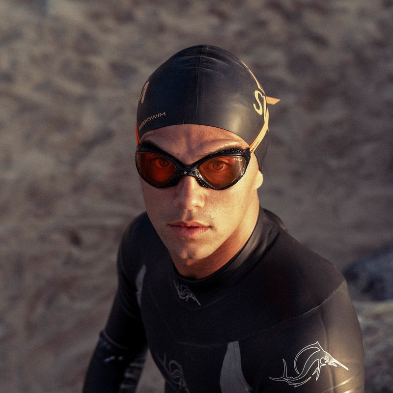 Occhialini da nuoto BuddySwim Ozean black/orange/orange 5