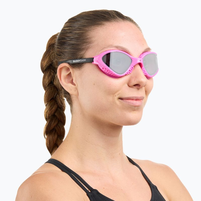 Occhialini da nuoto BuddySwim Ozean pink/black/smoke 4