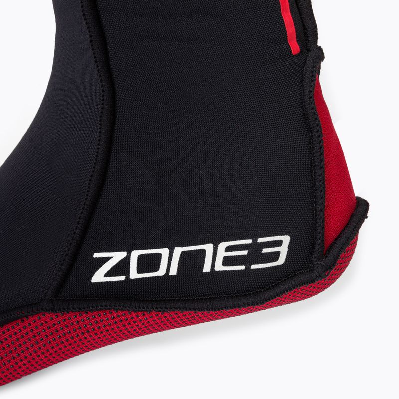 ZONE3 Calze in neoprene nero/rosso 3