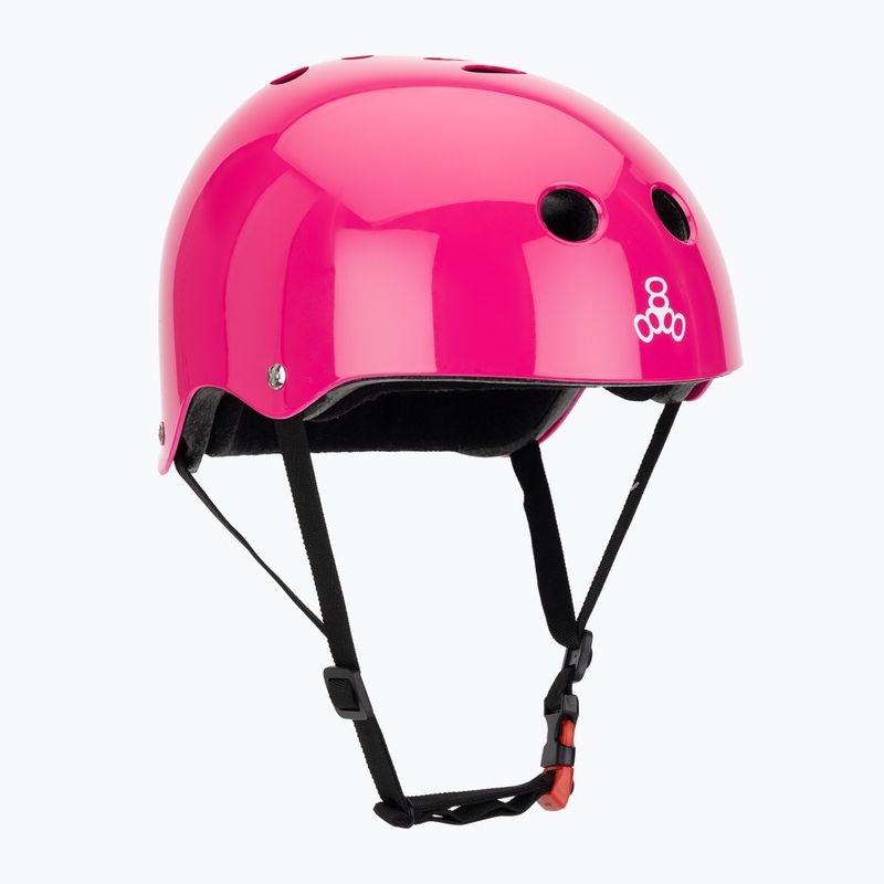 Triple Eight Il casco certificato Sweatsaver rosa lucido