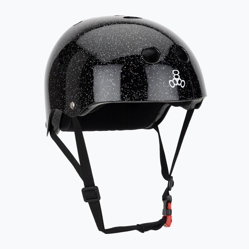 Triple Eight The Certified Sweatsaver casco nero glitterato