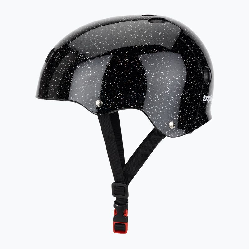 Triple Eight The Certified Sweatsaver casco nero glitterato 3