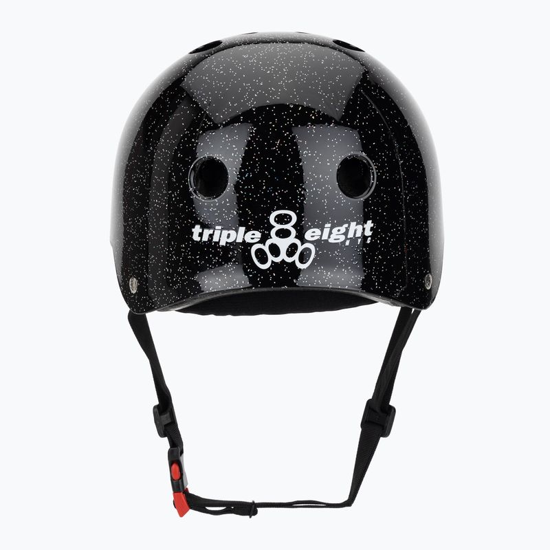 Triple Eight The Certified Sweatsaver casco nero glitterato 4