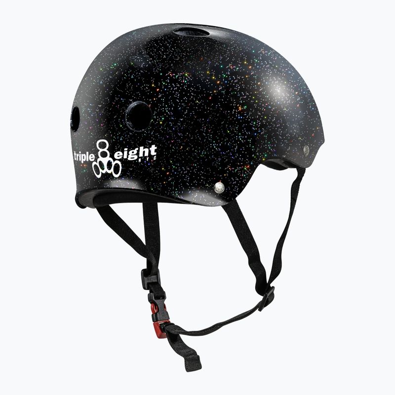 Triple Eight The Certified Sweatsaver casco nero glitterato 2