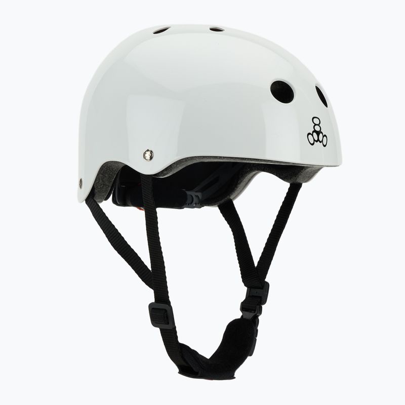 Casco da bambino Triple Eight Lil 8 Youth bianco lucido