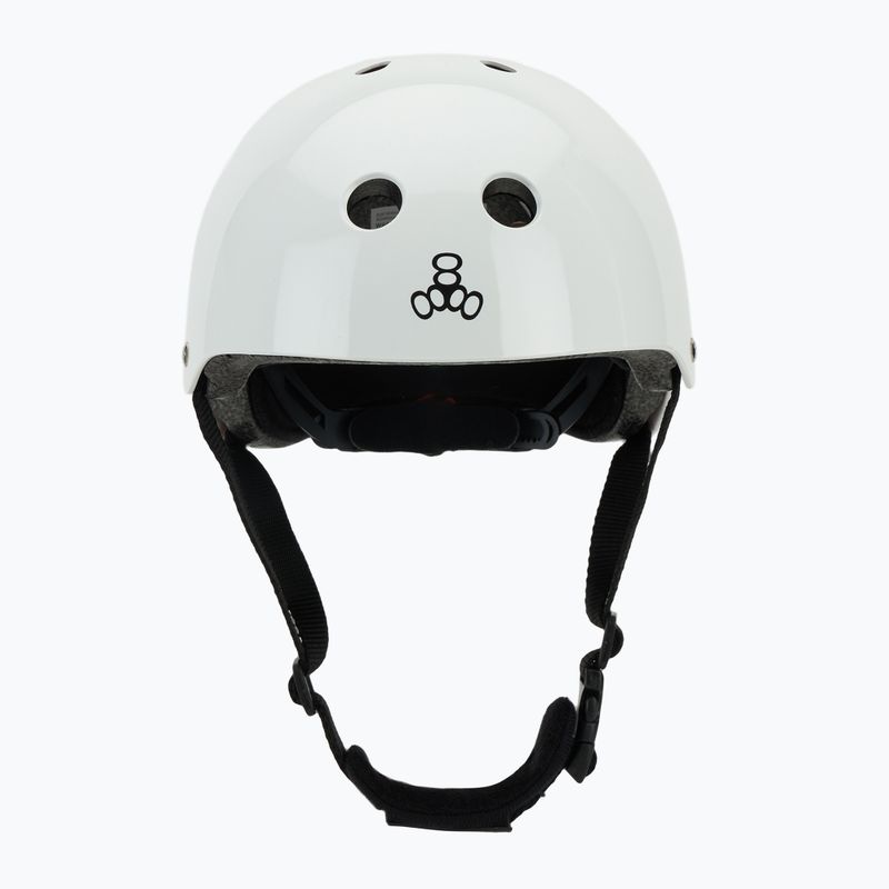 Casco da bambino Triple Eight Lil 8 Youth bianco lucido 2