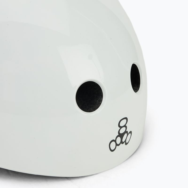 Casco da bambino Triple Eight Lil 8 Youth bianco lucido 8