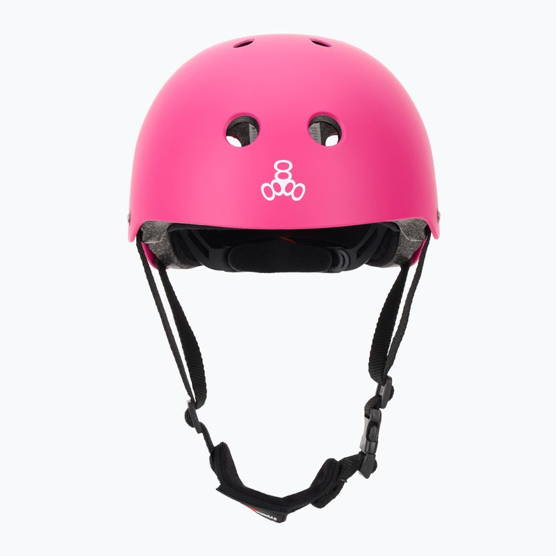 Casco per bambini Triple Eight Lil 8 Youth rosa neon opaco 2