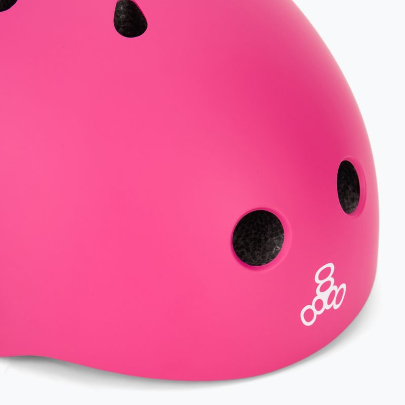 Casco per bambini Triple Eight Lil 8 Youth rosa neon opaco 7
