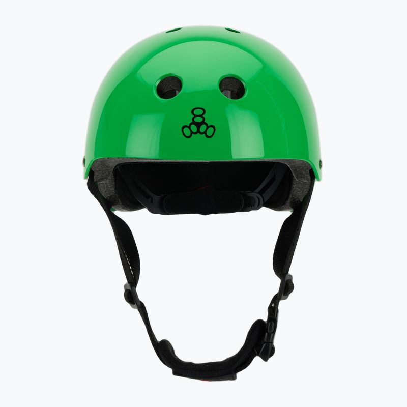 Triple Eight Lil 8 Youth casco bambino verde neon lucido 2