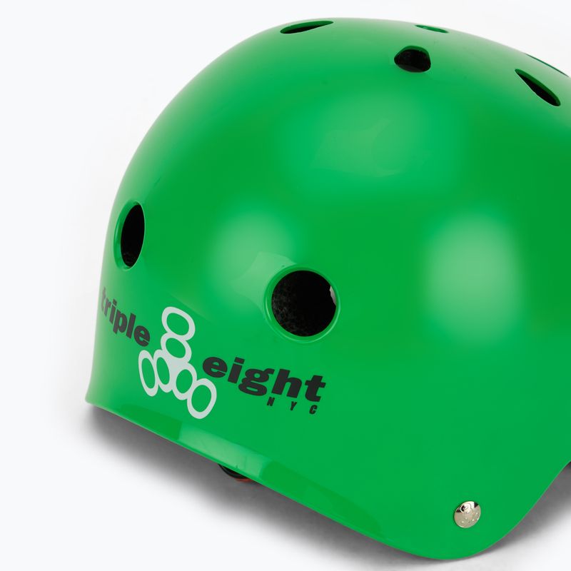 Triple Eight Lil 8 Youth casco bambino verde neon lucido 8