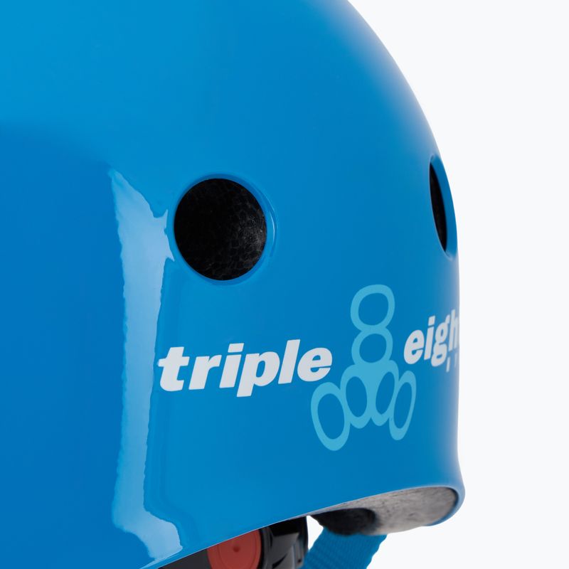 Casco da bambino Triple Eight Lil 8 Youth blu lucido 8