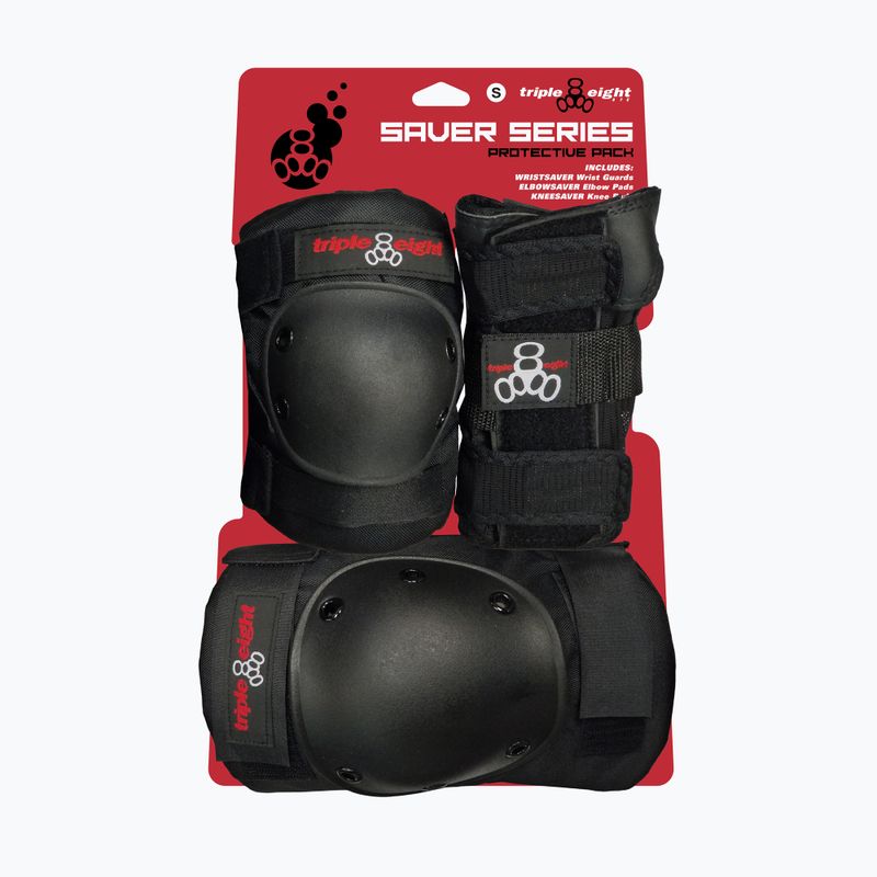 Set di protezioni nere Triple Eight Saver Series 2