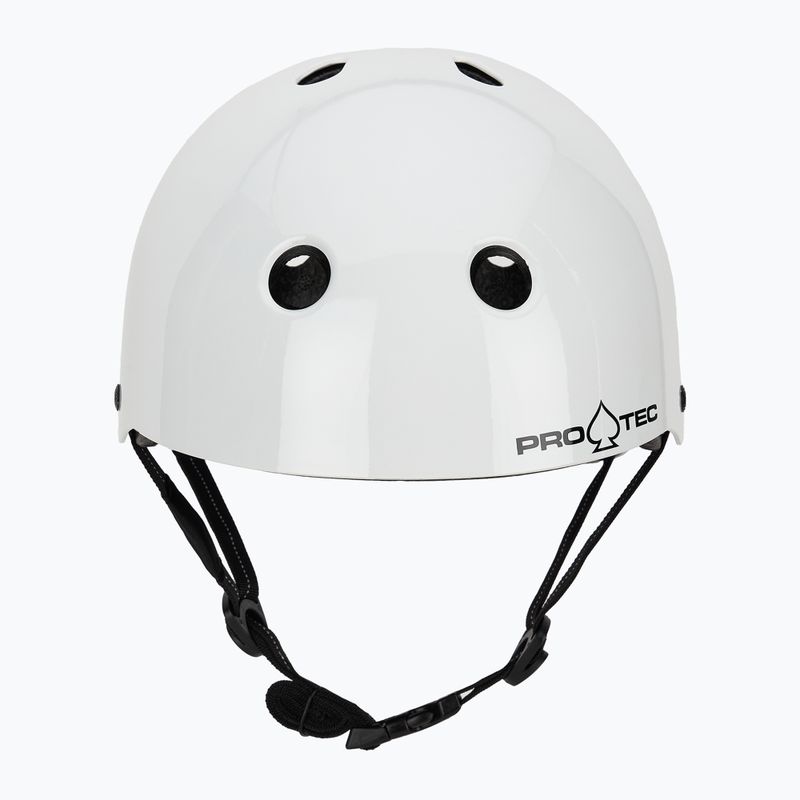 Casco Pro-Tec Low Pro bianco lucido 2