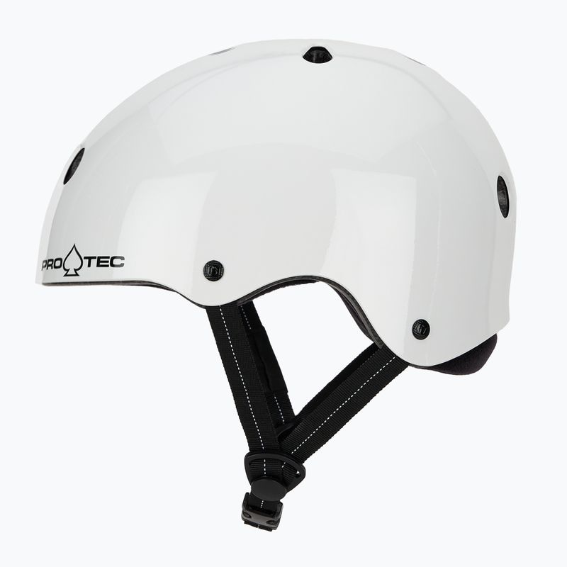Casco Pro-Tec Low Pro bianco lucido 3