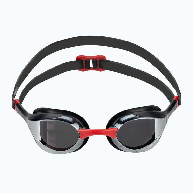 Occhialini da nuoto ZONE3 Volare Streamline Racing black/red/silver polarized mirror revo 2