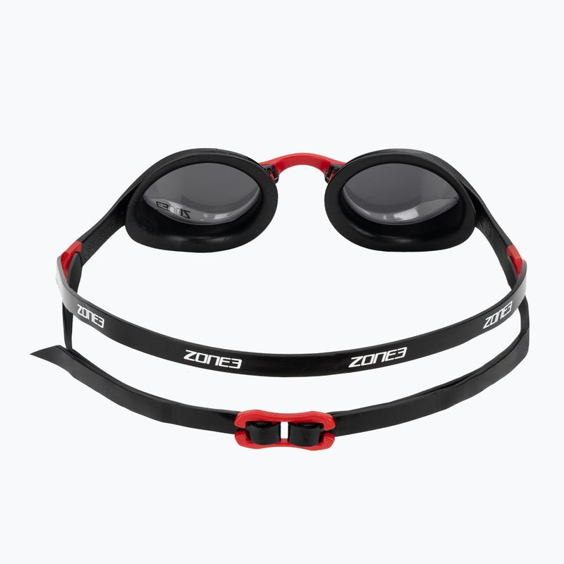 Occhialini da nuoto ZONE3 Volare Streamline Racing black/red/silver polarized mirror revo 4