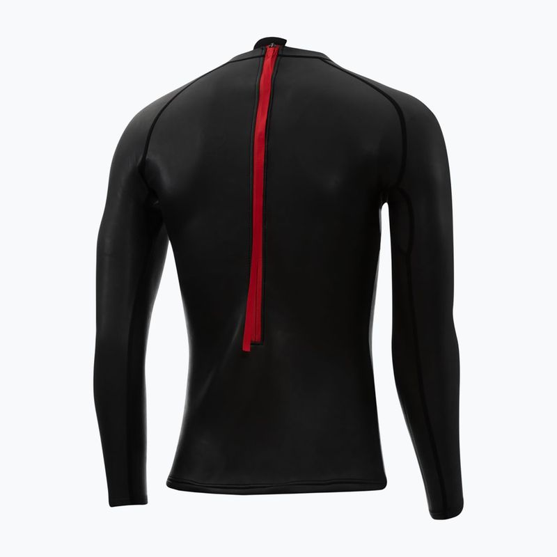 Baselayer per muta ZONE3 Manica lunga in neoprene nero/bianco 2