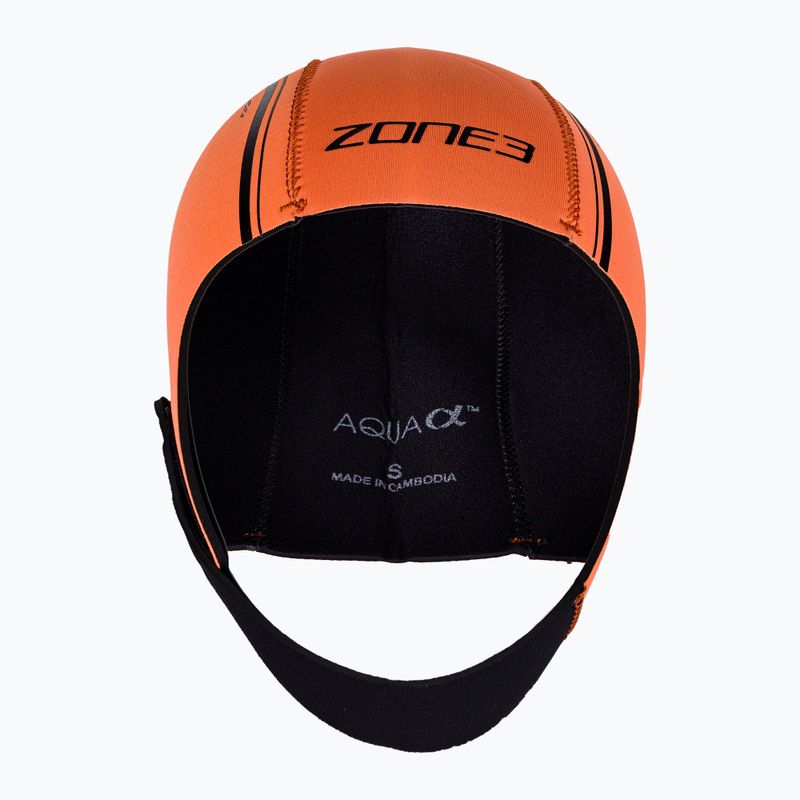 ZONE3 Cuffia da bagno in neoprene arancione 2