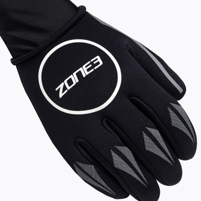 ZONE3 Guanti in neoprene nero/argento 4