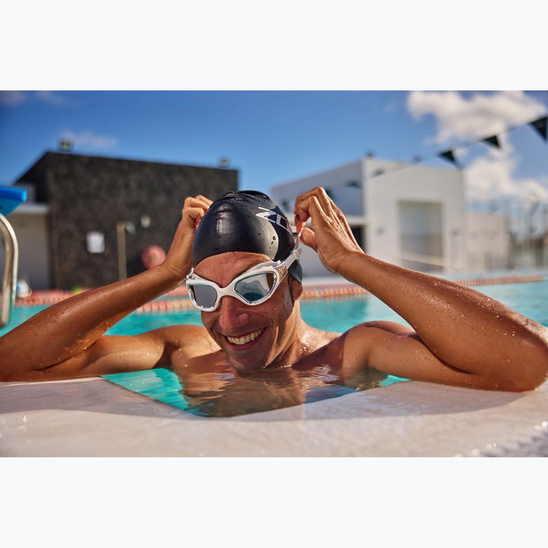 Occhiali da nuoto ZONE3 Vapour bianco/argento 8