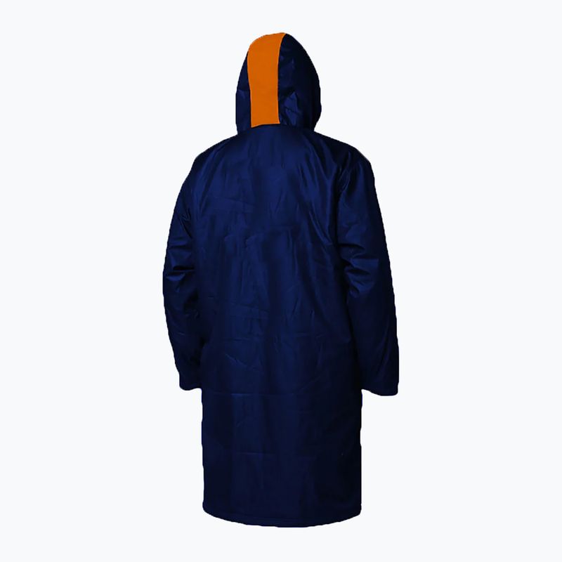 ZONE3 Robe Fleece Parka cappotto navy/grigio/arancio 7