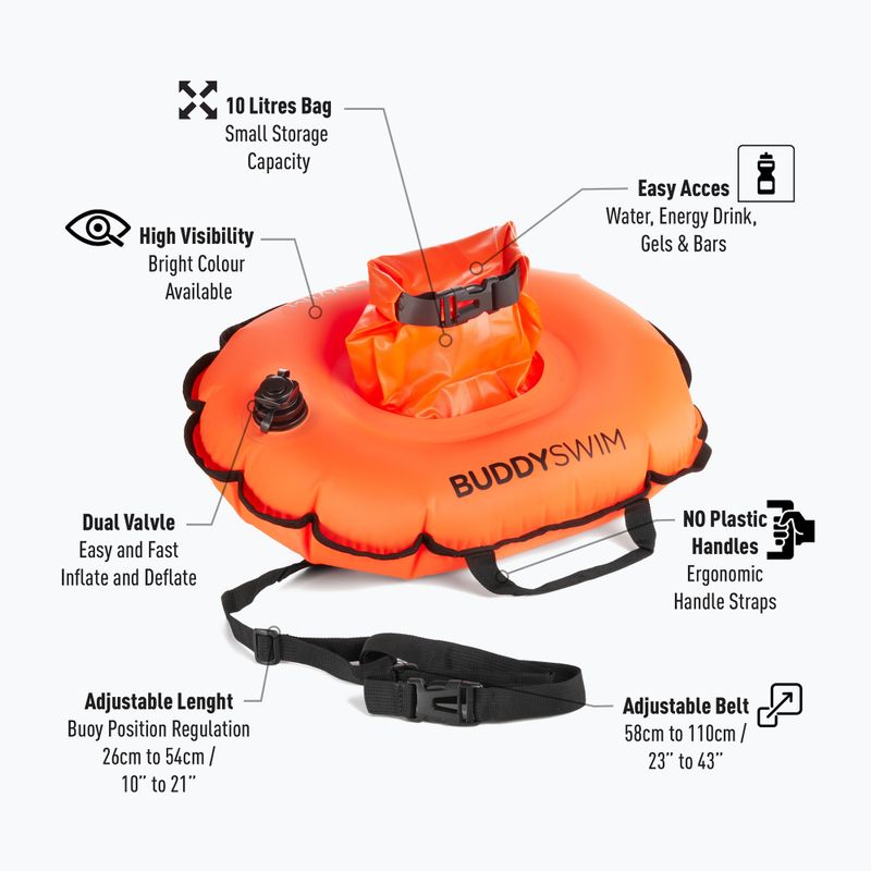 Boa di idratazione BuddySwim 10 l arancione 2