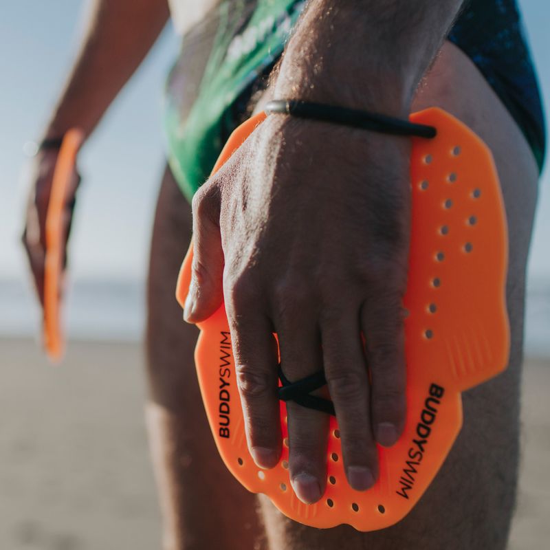 Palette da nuoto BuddySwim Power Paddle orange 6