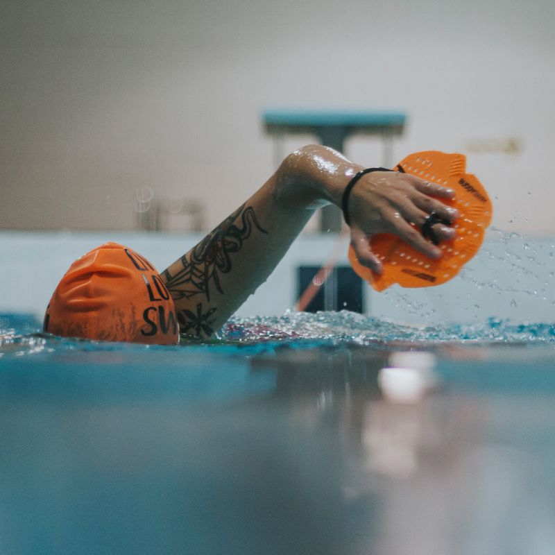 Palette da nuoto BuddySwim Power Paddle orange 7