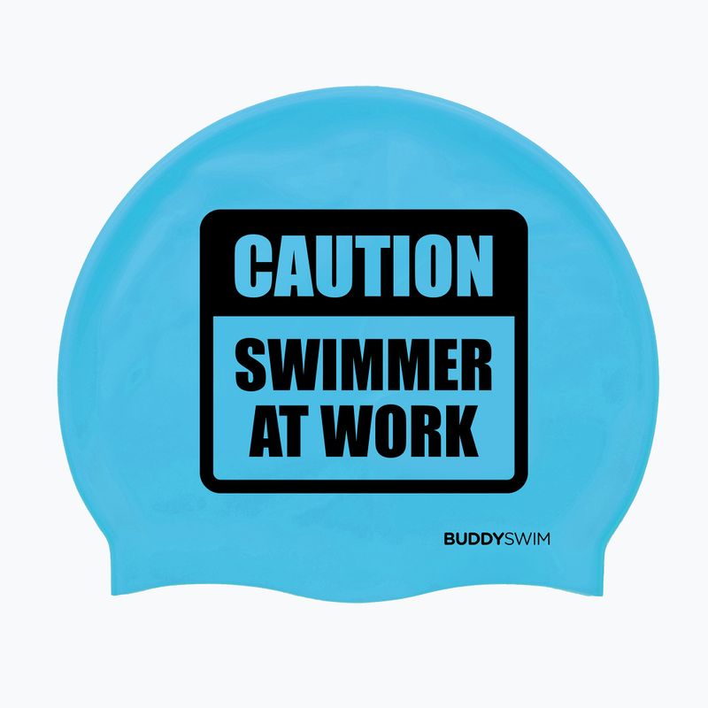 BuddySwim CSW Cuffia da nuoto in silicone blu