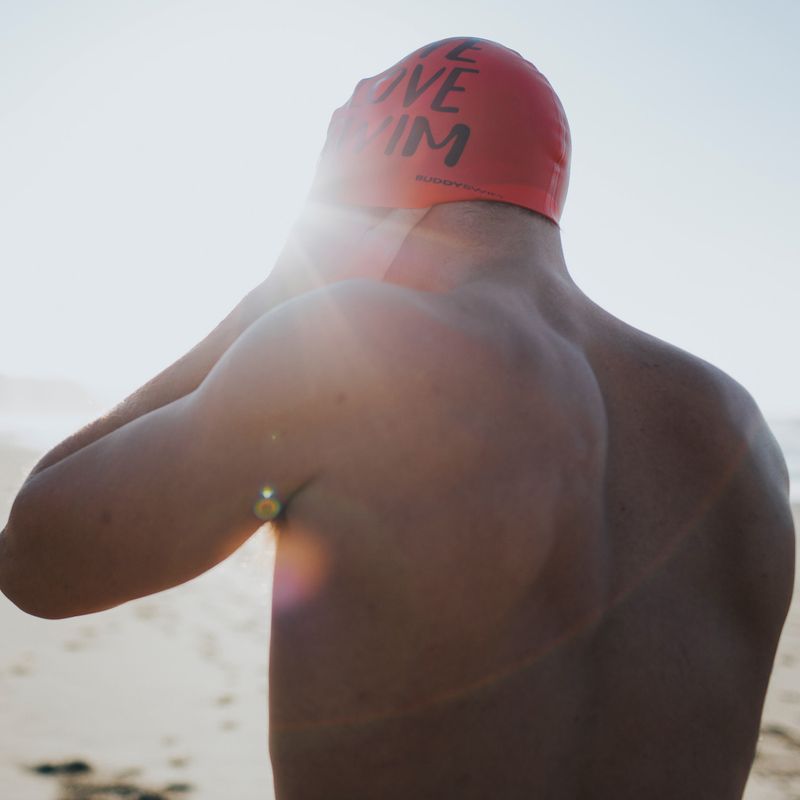 BuddySwim LLS Cuffia in silicone arancione 3
