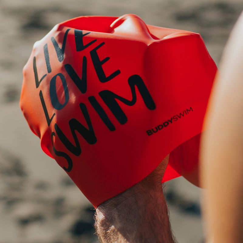 BuddySwim LLS Cuffia in silicone arancione 4