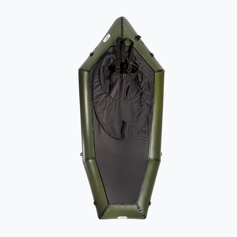 Pinpack Packraft Pontone a ponte compatto verde scuro