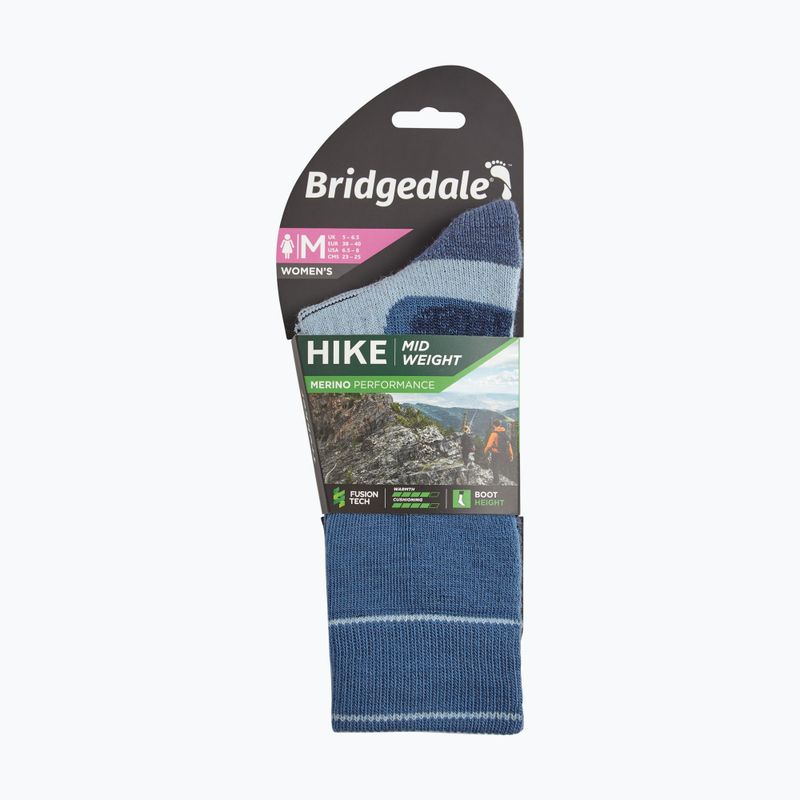 Calze da donna Bridgedale Heavyweight Performance Boot Original blue/sky 4