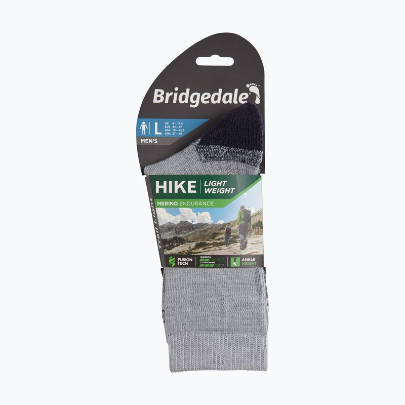 Calze da uomo Bridgedale Lightweight Merino Performance 3/4 Crew Original silver/navy 4