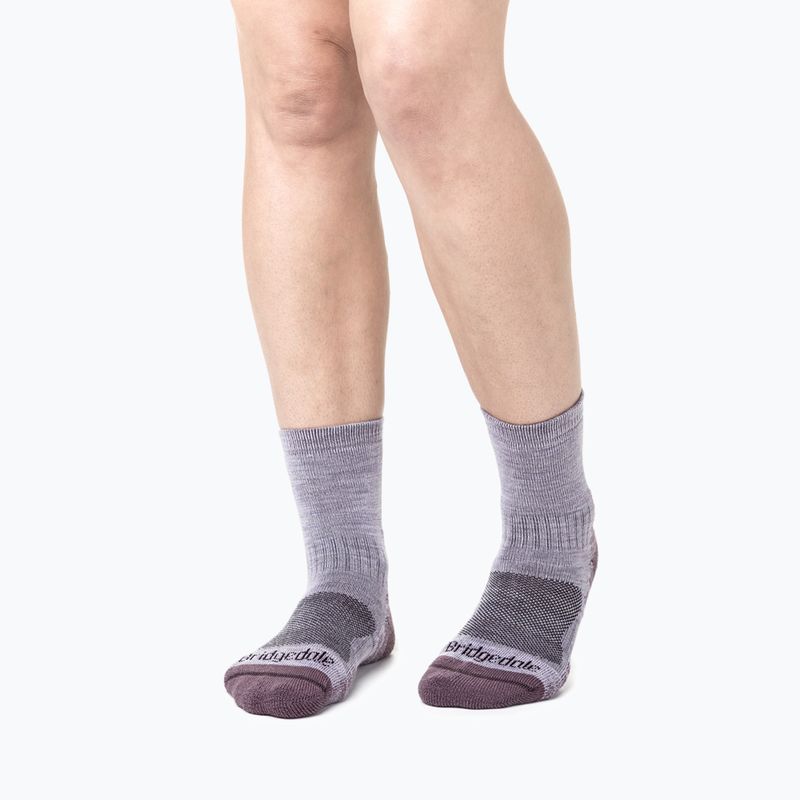 Calzini da donna Bridgedale Lightweight Merino Performance 3/4 Crew Original heather/damson 5
