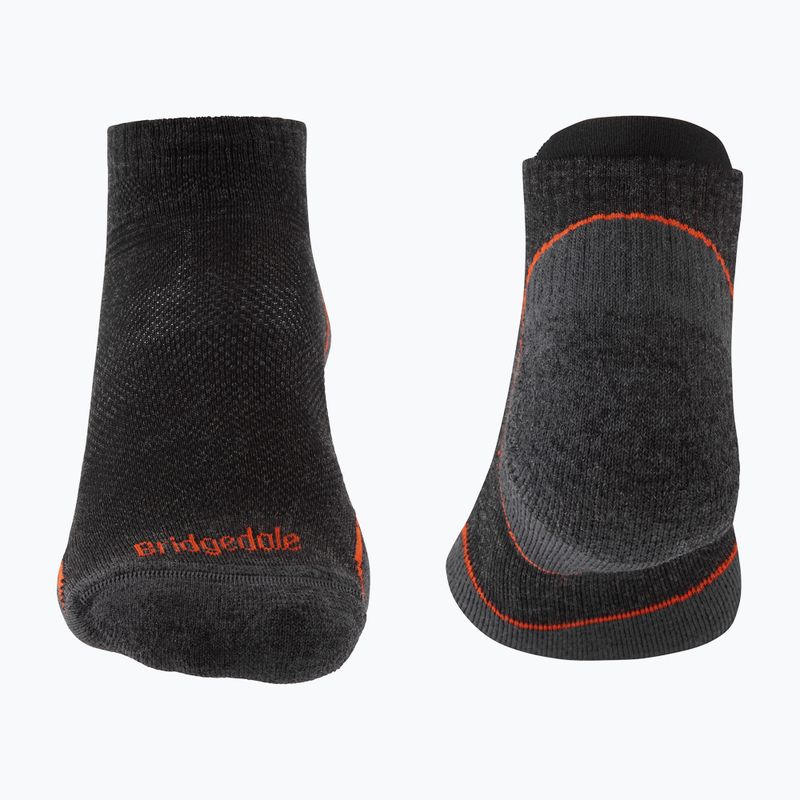 Calze da trekking da uomo Bridgedale Hike Ultralight Merino Performance Low anthracite/orange 2
