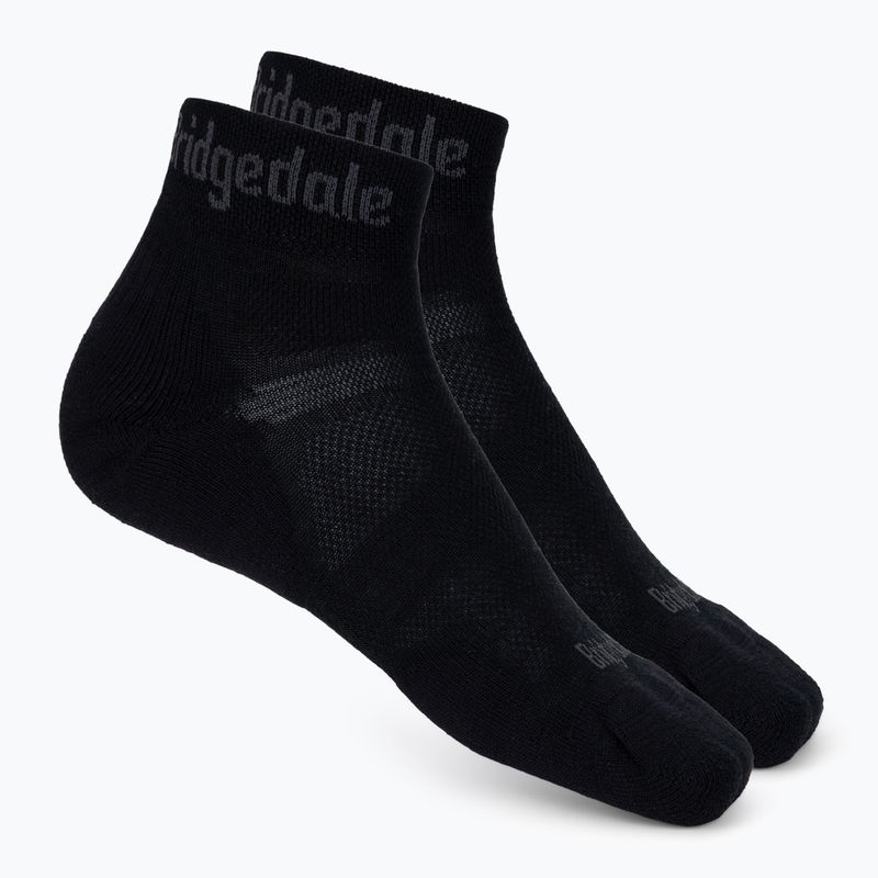 Calze da trekking da uomo Bridgedale Hike Ultralight Performance Ankle black/grey