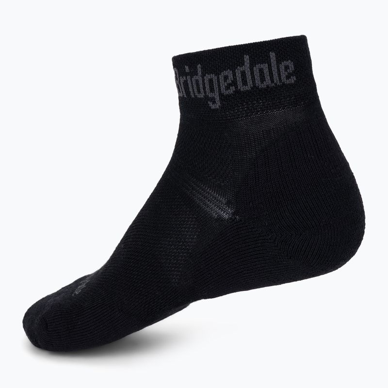 Calze da trekking da uomo Bridgedale Hike Ultralight Performance Ankle black/grey 2
