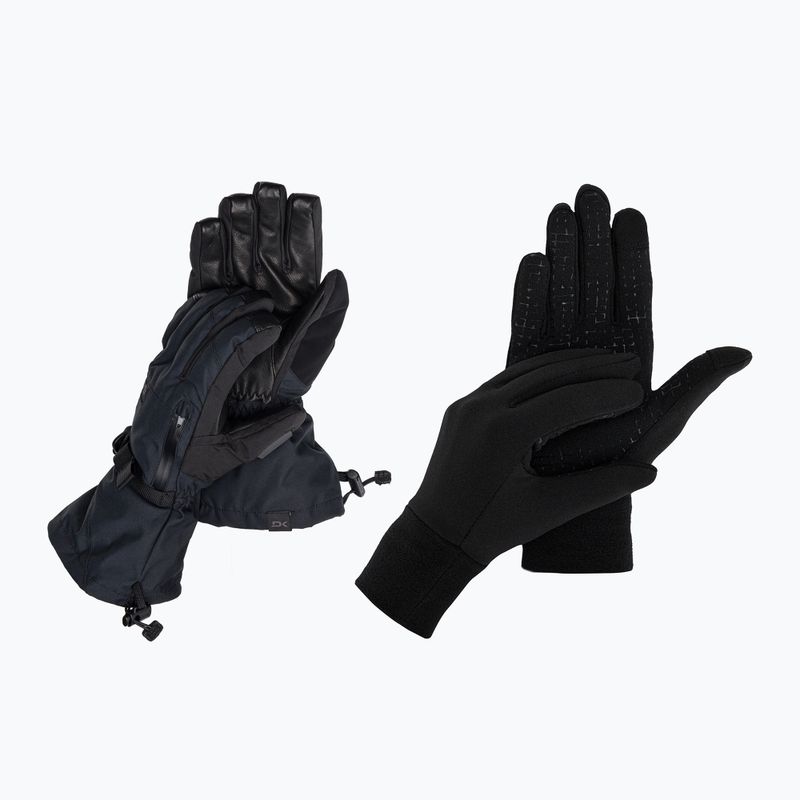 Guanto da snowboard Dakine Leather Titan Gore-Tex da uomo nero