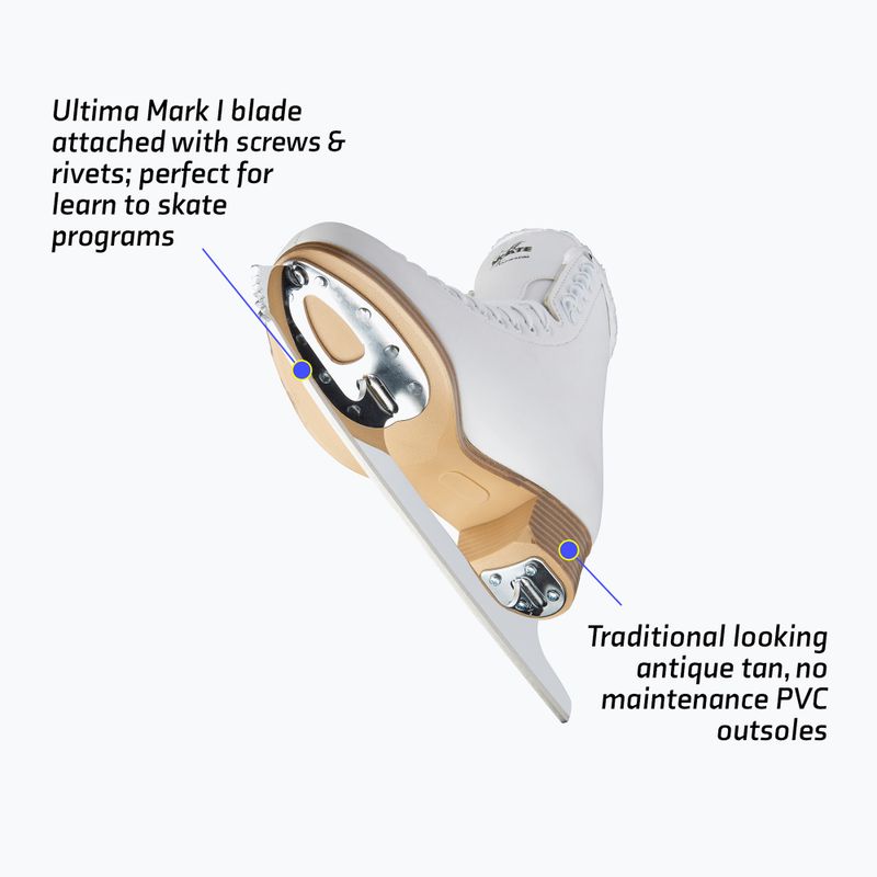 Pattini da ghiaccio da donna Jackson Classic 380 Ultima Mark I Blade white 11