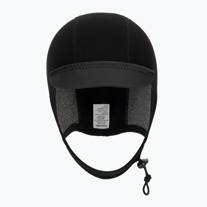 Cappellino in neoprene Xcel Axis Cap con visiera 2 mm nero 2