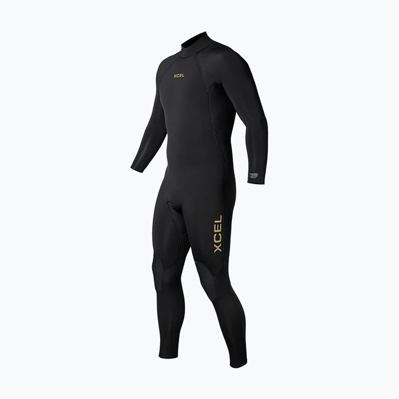 Muta da nuoto uomo Xcel Comp 4/3 mm Back Zip Full black 3