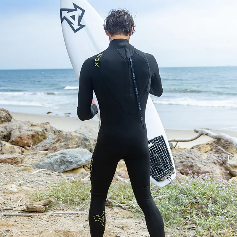 Muta da nuoto uomo Xcel Comp 4/3 mm Back Zip Full black 8
