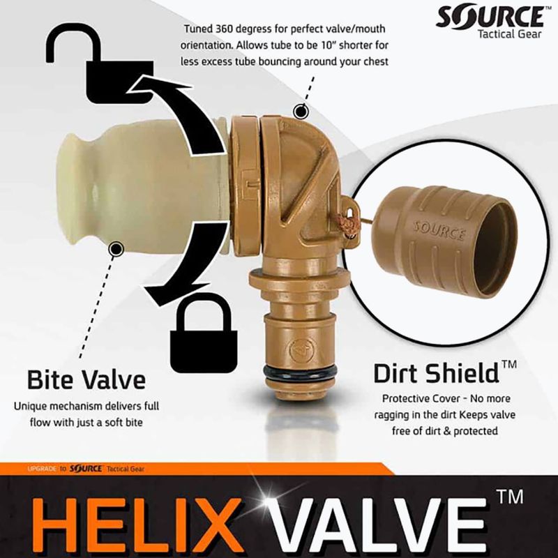 Boccaglio per Source Tactical Helix Valve coyote 2