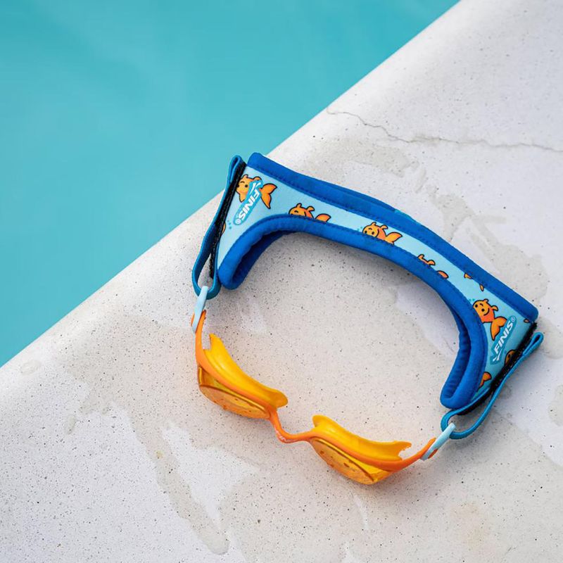 Occhialini da nuoto per bambini FINIS DragonFlys Goggles fishbowl blue 3
