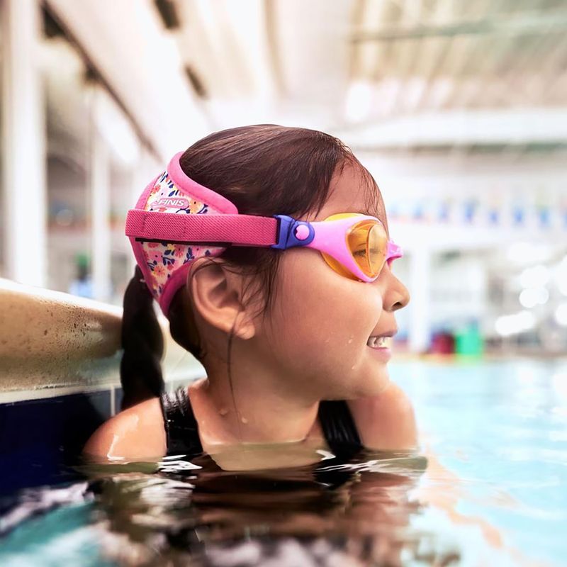 Occhialini da nuoto per bambini FINIS DragonFlys Goggles flower power 4